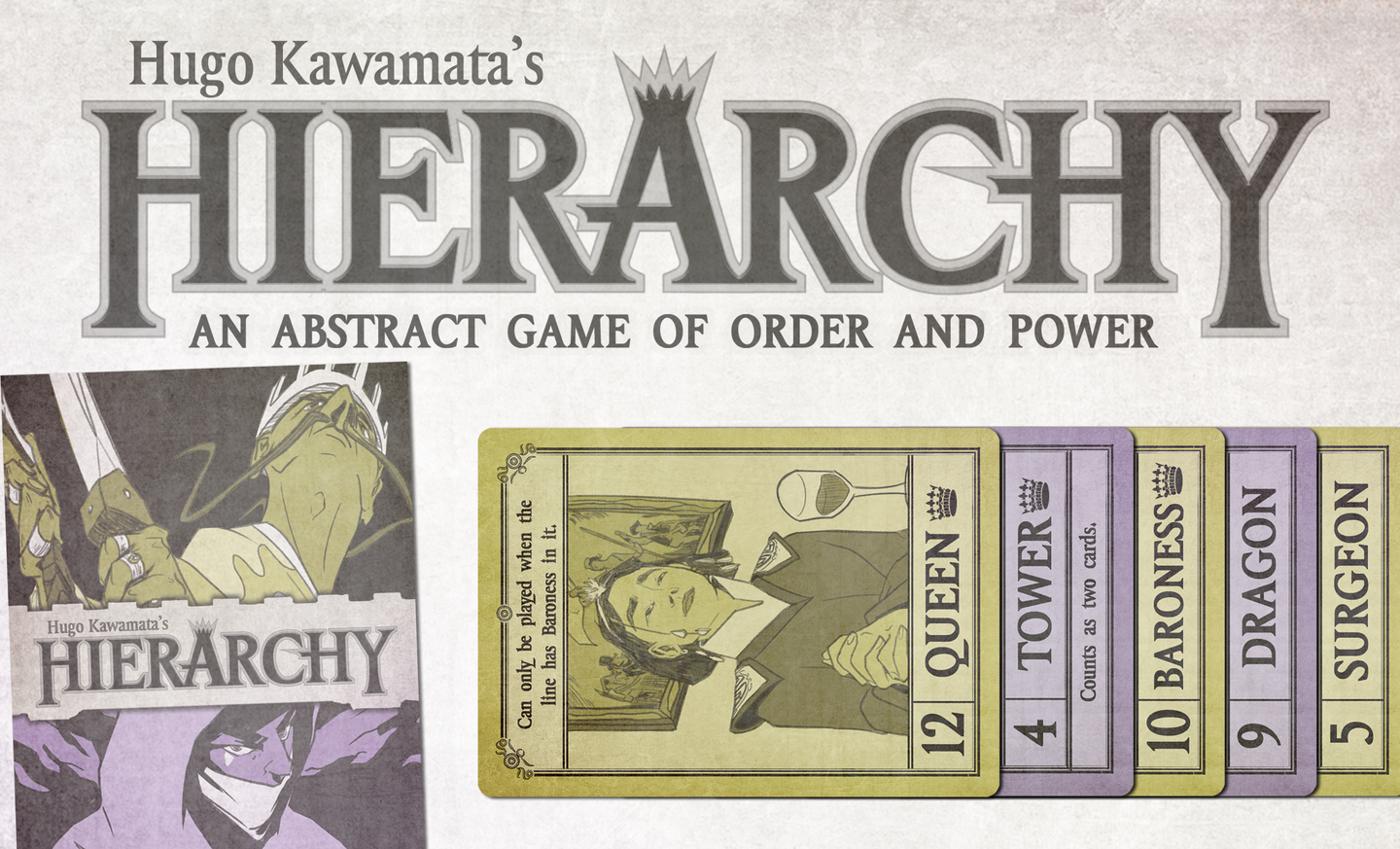 A photo of my card game, Hierarchy
